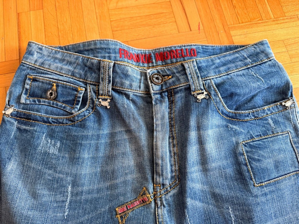 Frankie Morello Frankie Morello 2000s Designer Denim W34 Distressed Size US 34 / EU 50 - 3 Thumbnail