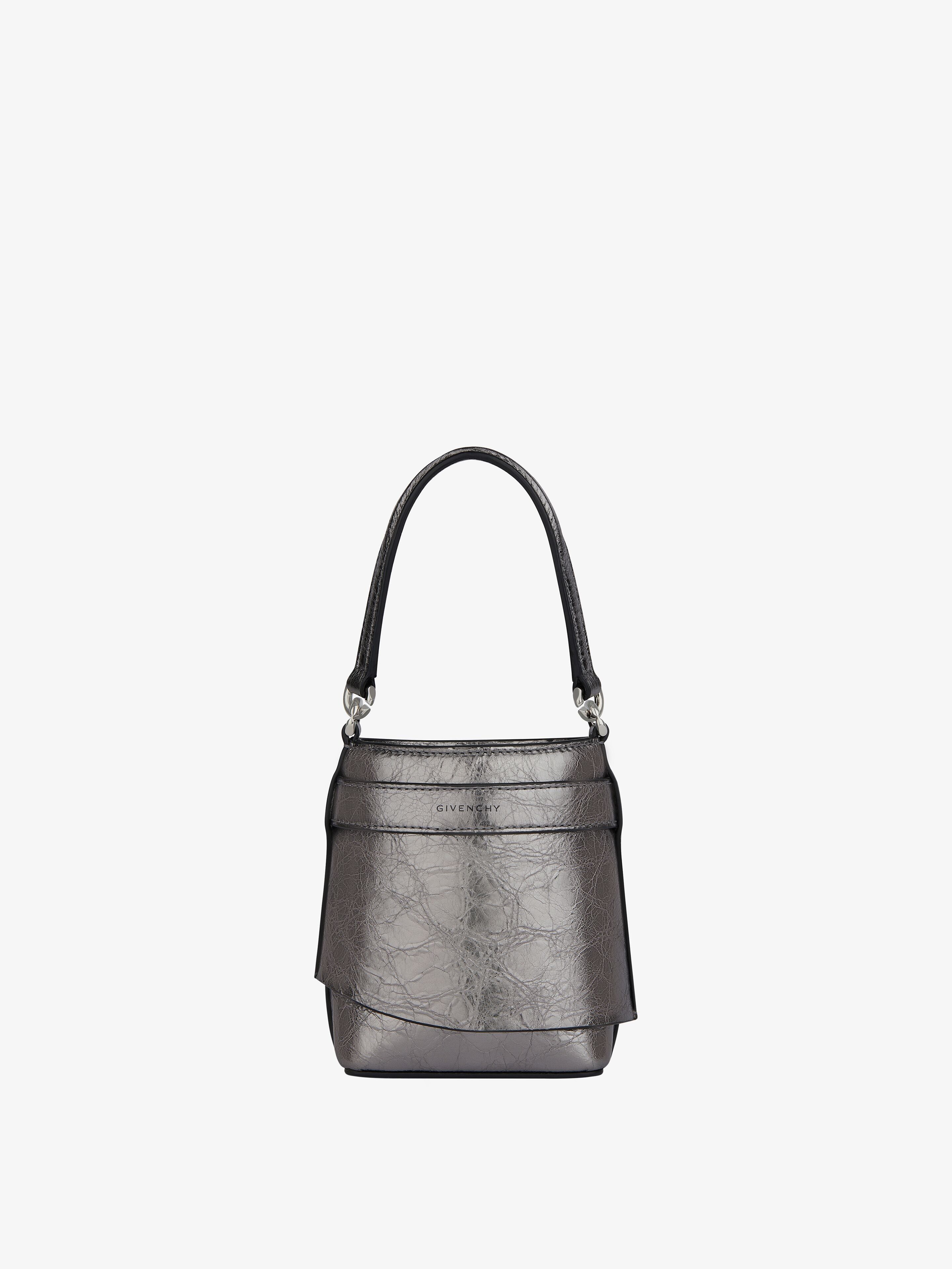 Givenchy o1w1db10925 Size: OS / Shark Lock Micro Bucket Bag Grey Size ONE SIZE - 4 Thumbnail
