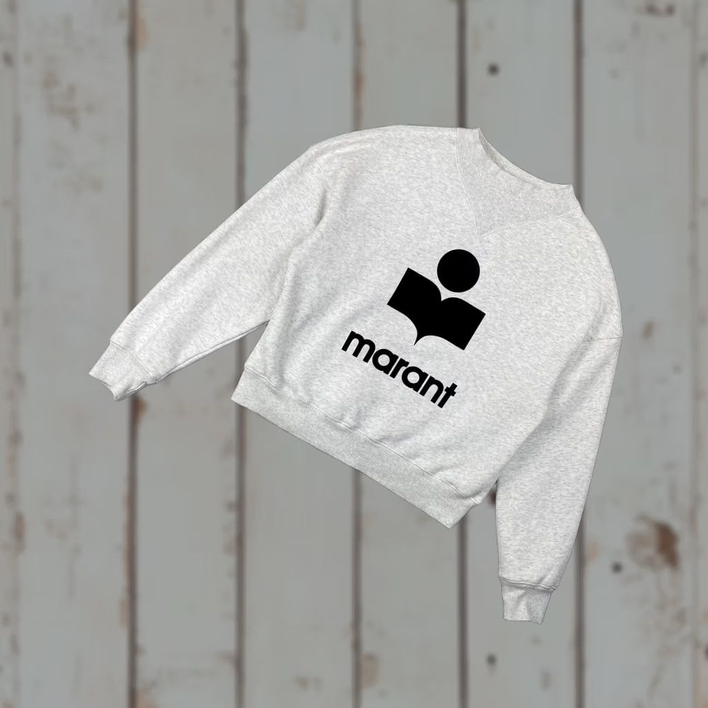 Isabel Marant Isabel Marant Etoile Sweatshirt Women Size 34 Gray Big Logo Size XXS / US 00 / IT 34 - 1 Thumbnail