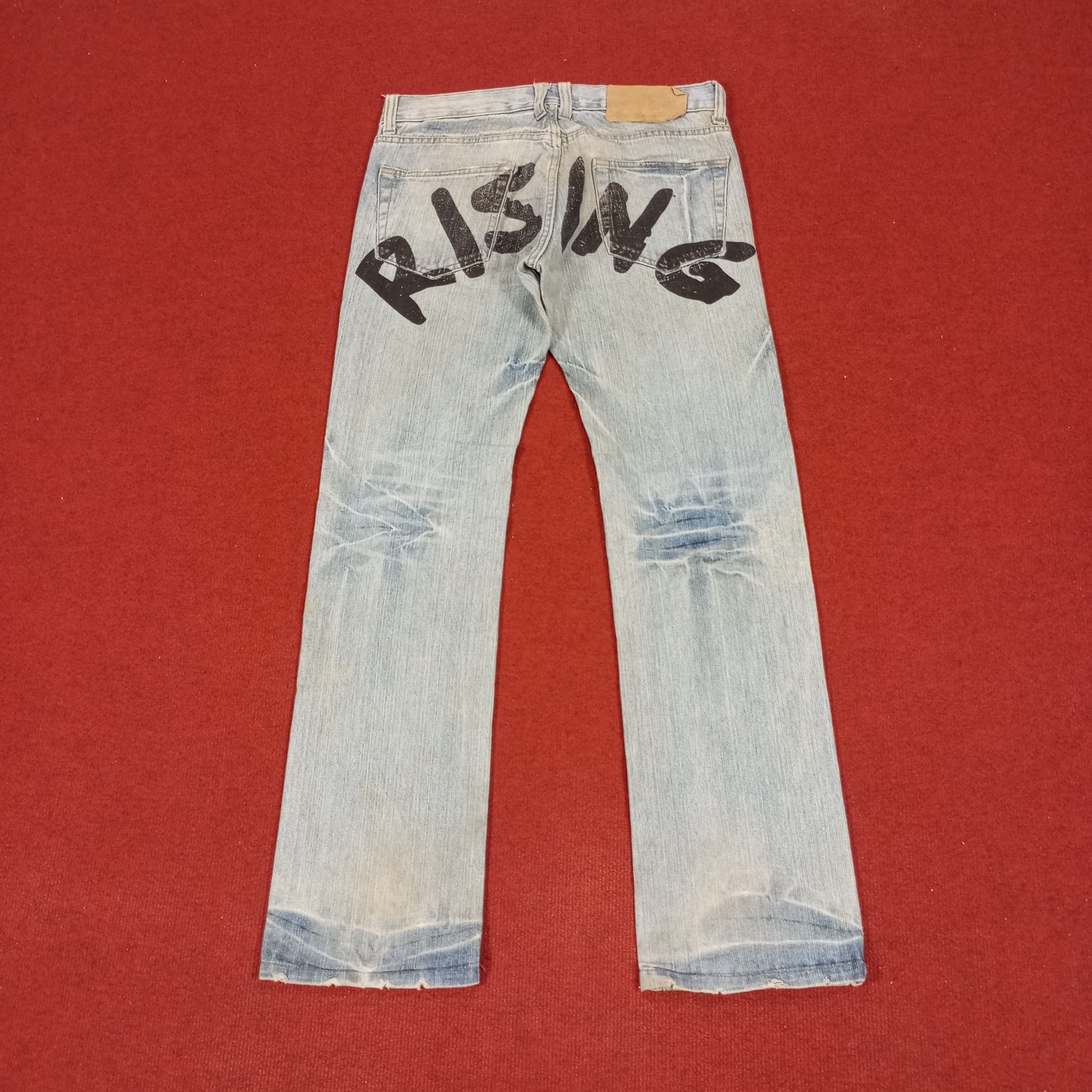 Vintage Point Loma Rising Design Rock Punk Style Jeans Size US 32 / EU 48 - 4 Thumbnail