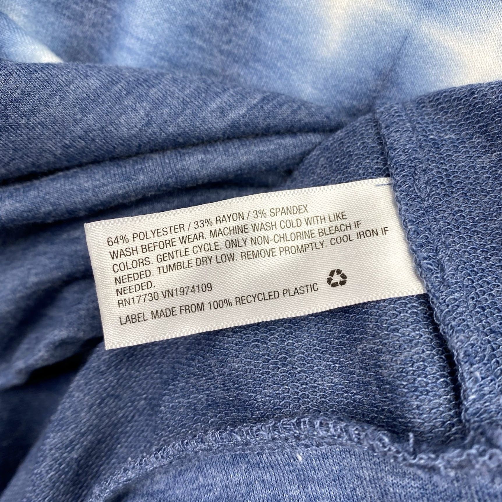 Vintage Knox Rose Sweatshirt TIE DYE Balloon Sleeve Pullover Crew Neck Blue Boho Women’s L Activewear Casual Travel Size L / US 10 / IT 46 - 7 Thumbnail