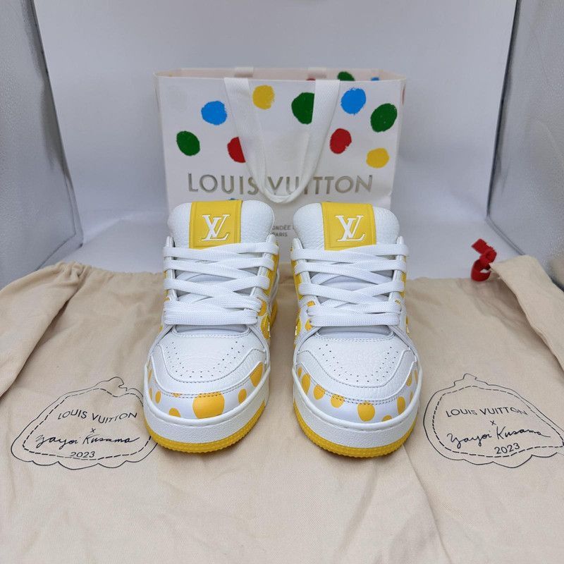 Louis Vuitton Yayoi Kusama x Louis Vuitton Stylish Low-Top Trainers -2508 Size US 5.5 / EU 38 - 2 Thumbnail