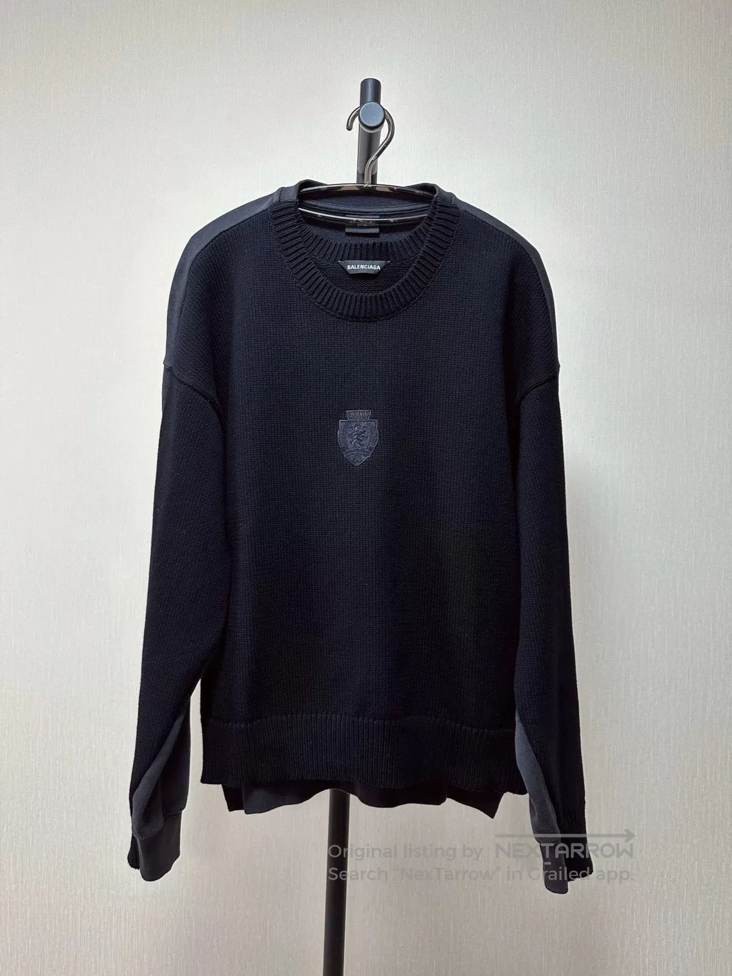 Balenciaga Balenciaga Knit Panel Sweatshirt. Size US L / EU 52-54 / 3 - 1 Thumbnail