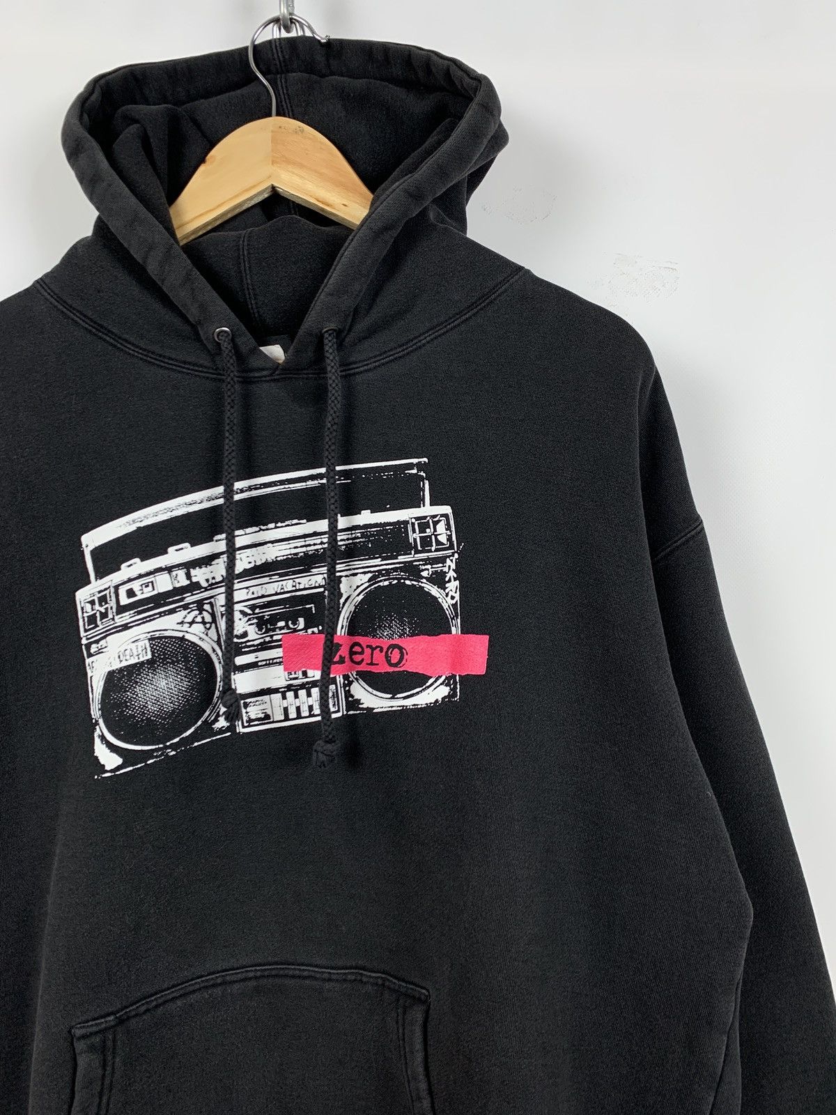Hook-Ups 90s Vintage Zero Skateboards Black Hoodie Size US L / EU 52-54 / 3 - 3 Thumbnail