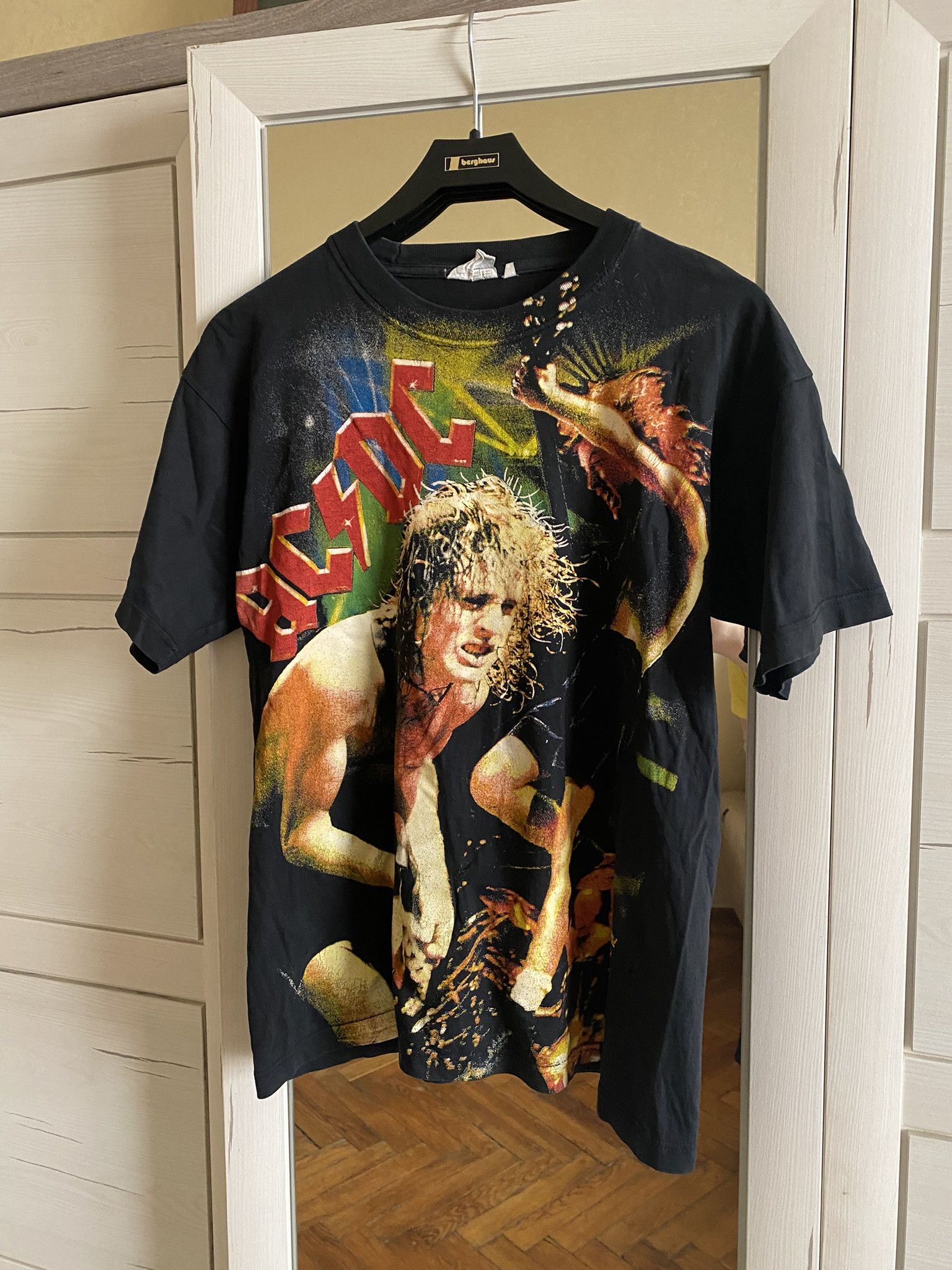 AC/DC × Band Tees AC/DC Vintage 90s’ All Over Print Rare T-Shirt Size US M / EU 48-50 / 2 - 2 Thumbnail