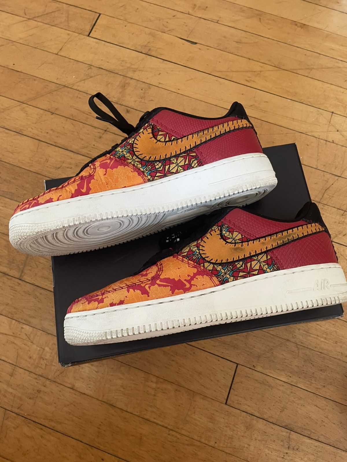 Nike Nike Air Force 1 Low Premium 2019 Chinese New Year Sneakers Size US 10.5 / EU 43-44 - 3 Thumbnail
