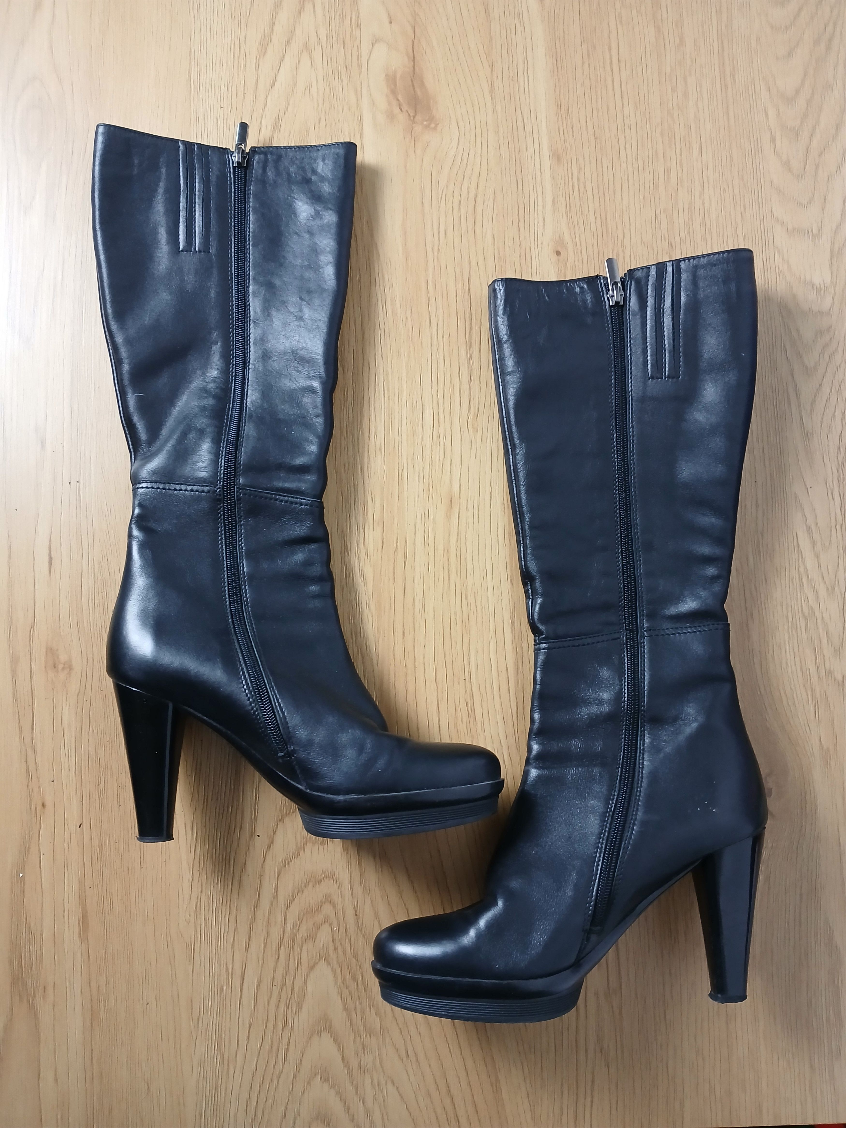 Leather × Vintage Vintage Leather Boots Size US 8 / IT 38 - 2 Thumbnail