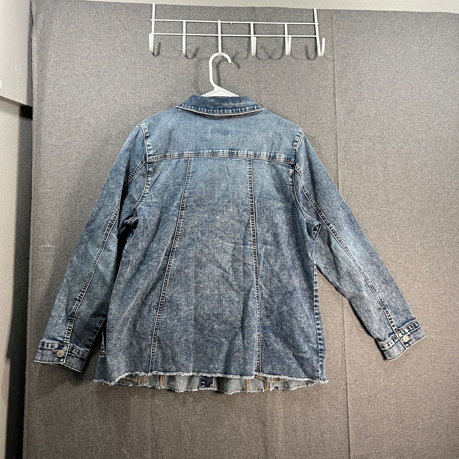 Other LOGO by Lori Goldstein Jeans Jacket Womens Size XXL / US 16-18 / IT 52-54 - 2 Thumbnail