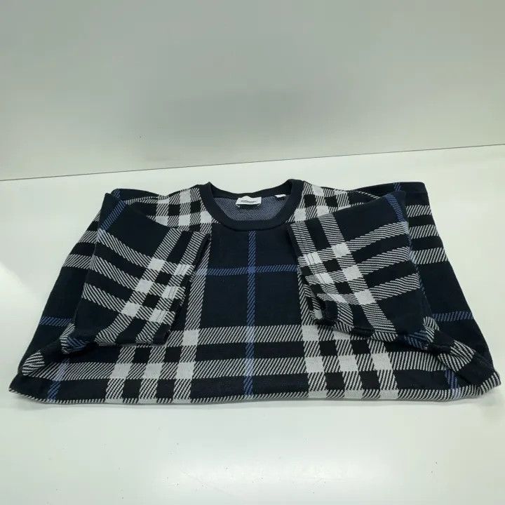 Burberry Burberry Burberry Blue Check Short Sleeve T-Shirt-2507 Size US S / EU 44-46 / 1 - 3 Thumbnail