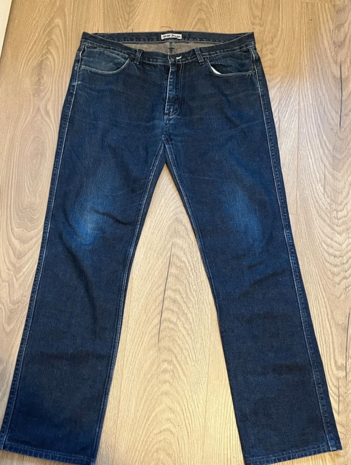 Acne Studios Acne Jeans Max Shake W36 L34 Dark Blue Straight Fit Denim Size US 36 / EU 52 - 1 Thumbnail