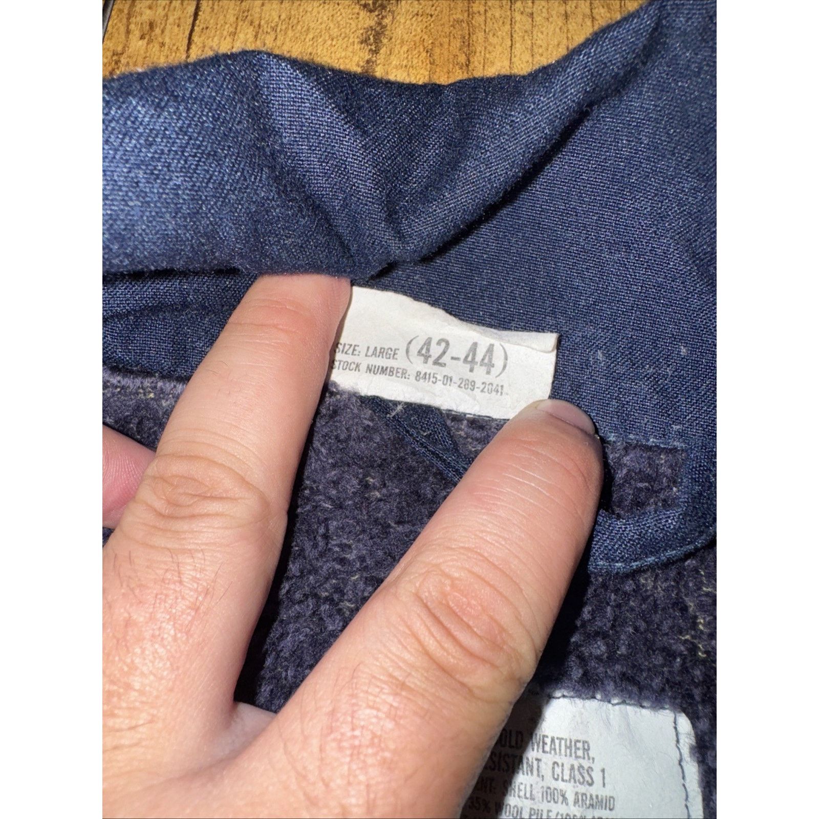 Vintage Military Jacket Navy Blue XL Size US XL / EU 56 / 4 - 5 Thumbnail