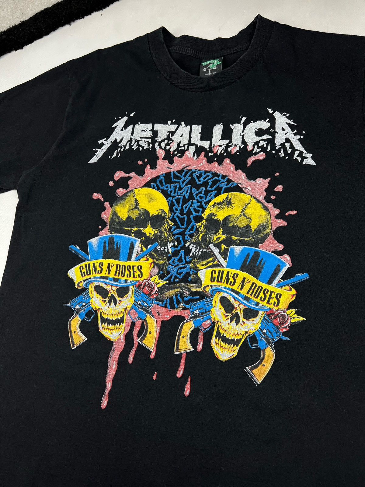 Band Tees × Vintage Vintage Guns N Roses ‘Use Your Illusion 2’ Metallica T-Shirt Size US L / EU 52-54 / 3 - 3 Thumbnail