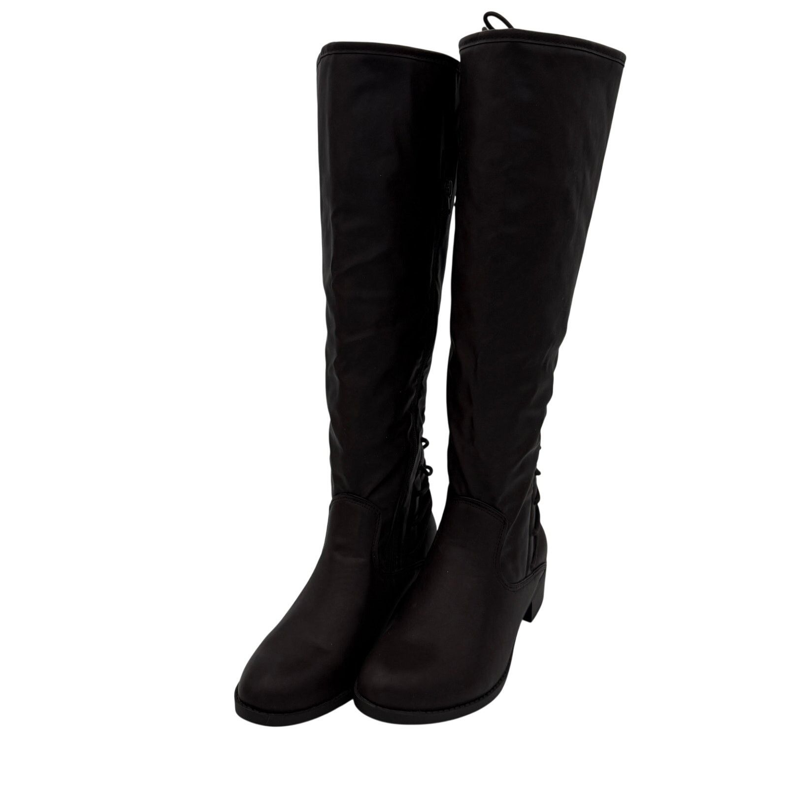 Other SM New York Cherise Lace-Up Back Tall Boots - Brown Size 11 Size US 11 / IT 41 - 1 Thumbnail