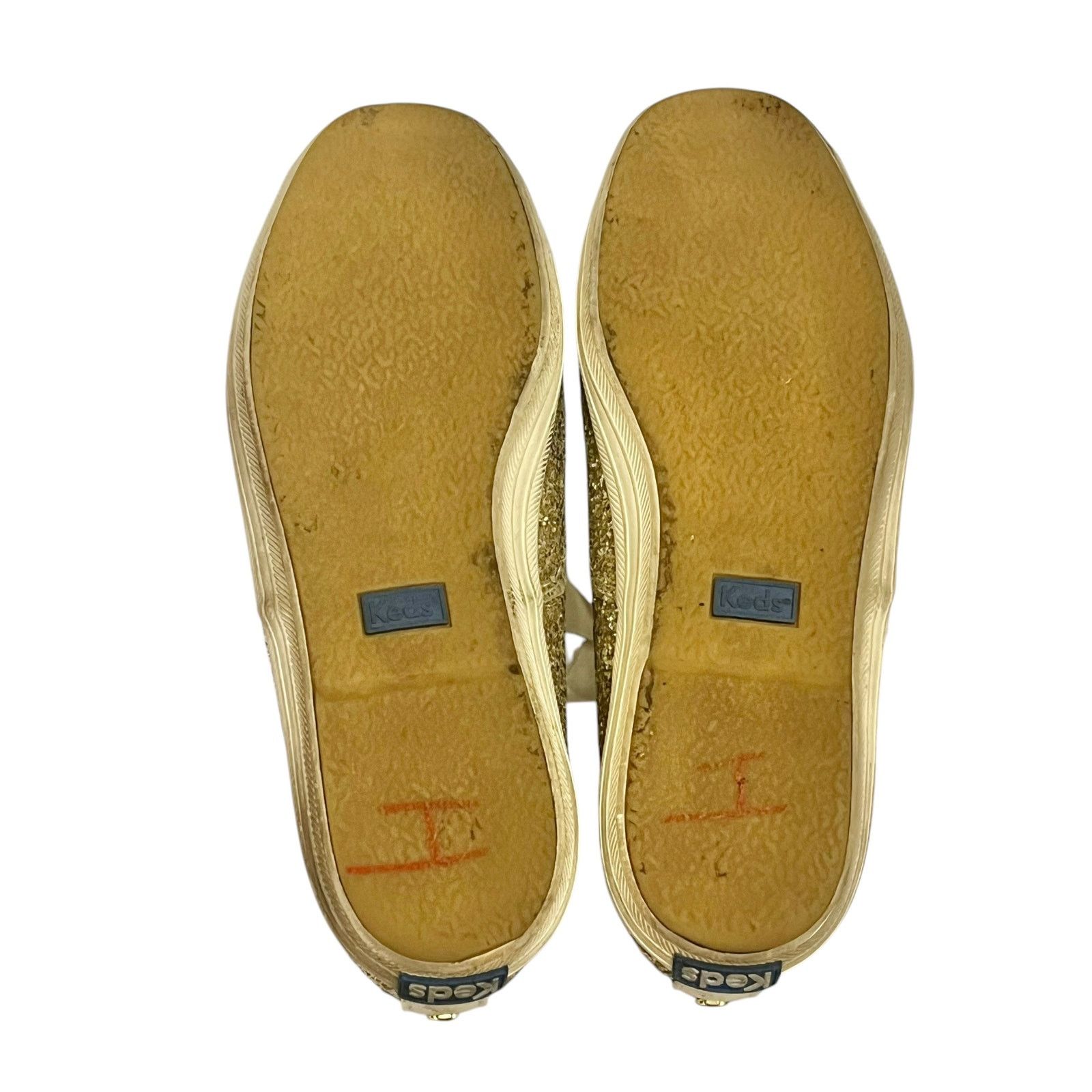 Kate Spade Kate Spade x Keds Champion Gold Glitter Low-Top Sneakers Size US 6 / IT 36 - 6 Thumbnail