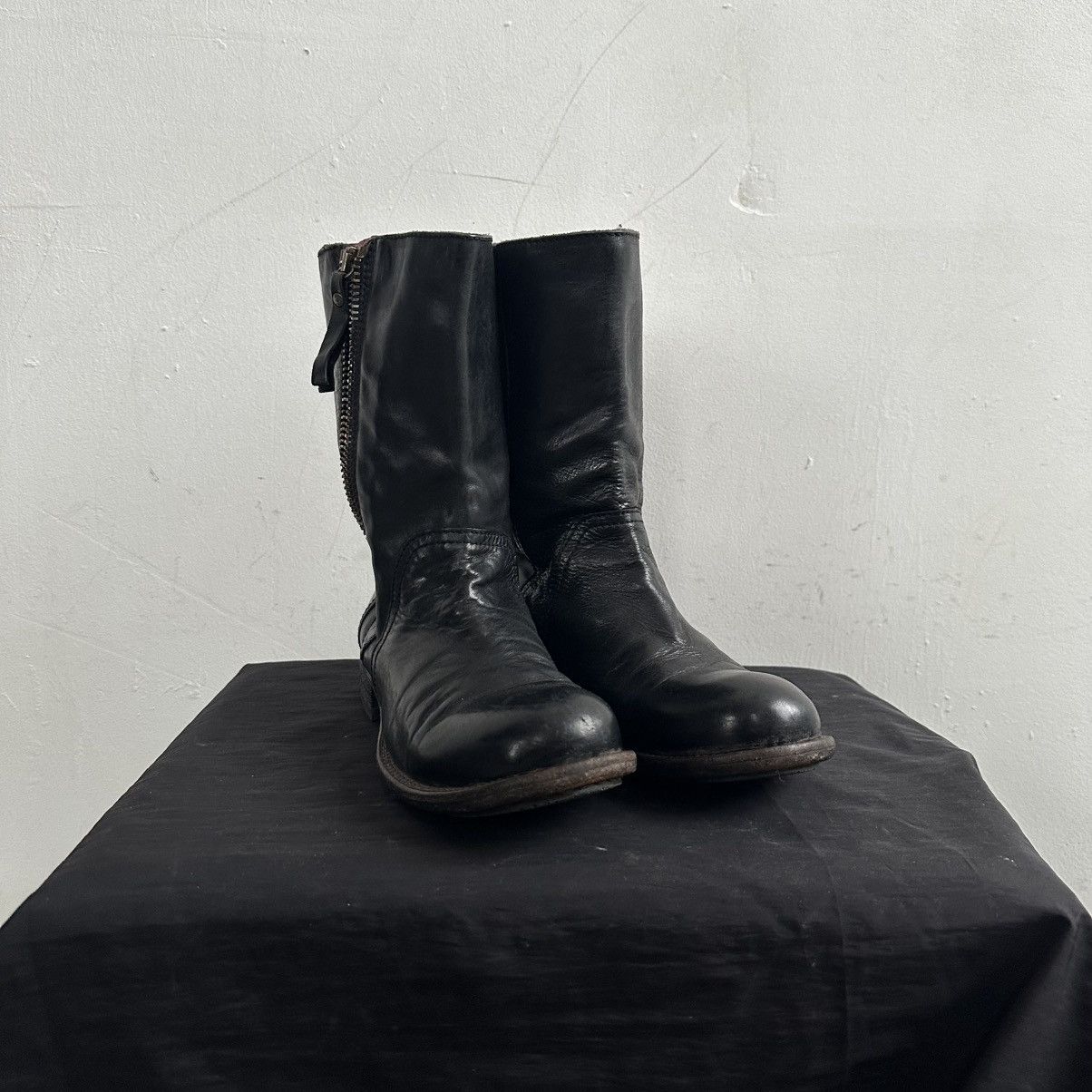 Guidi Rare MOMA Back Laces Combat Ankle Boots guidi style Size US 7 / IT 37 - 2 Thumbnail