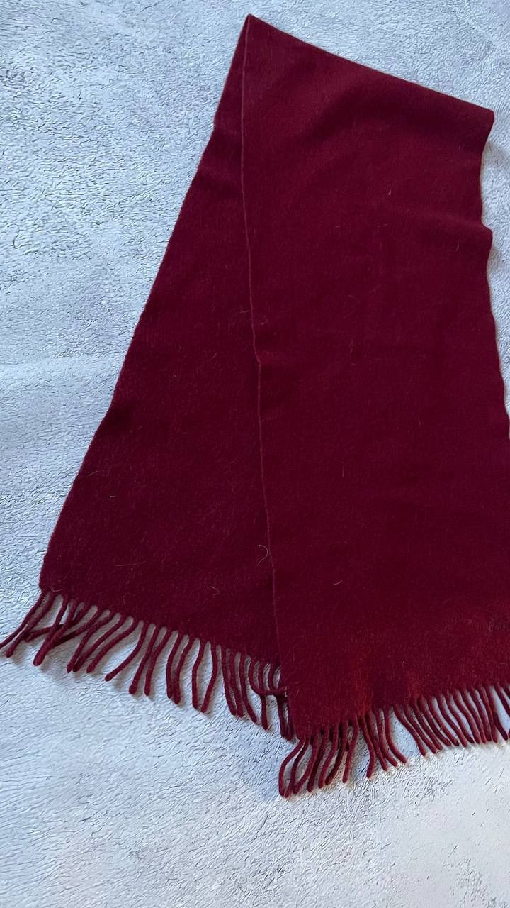 Dior Vintage red burgundy luxury scarf muffler Dior one sz rare Size ONE SIZE - 3 Thumbnail