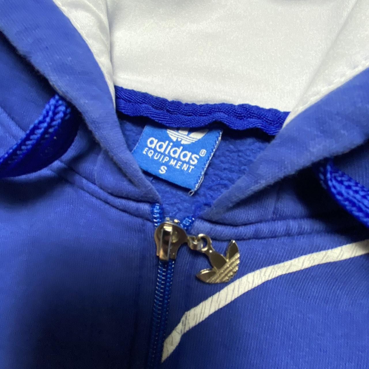 Adidas 90s Adidas Graphic Zip Hoodie Blue S Size US S / EU 44-46 / 1 - 3 Thumbnail