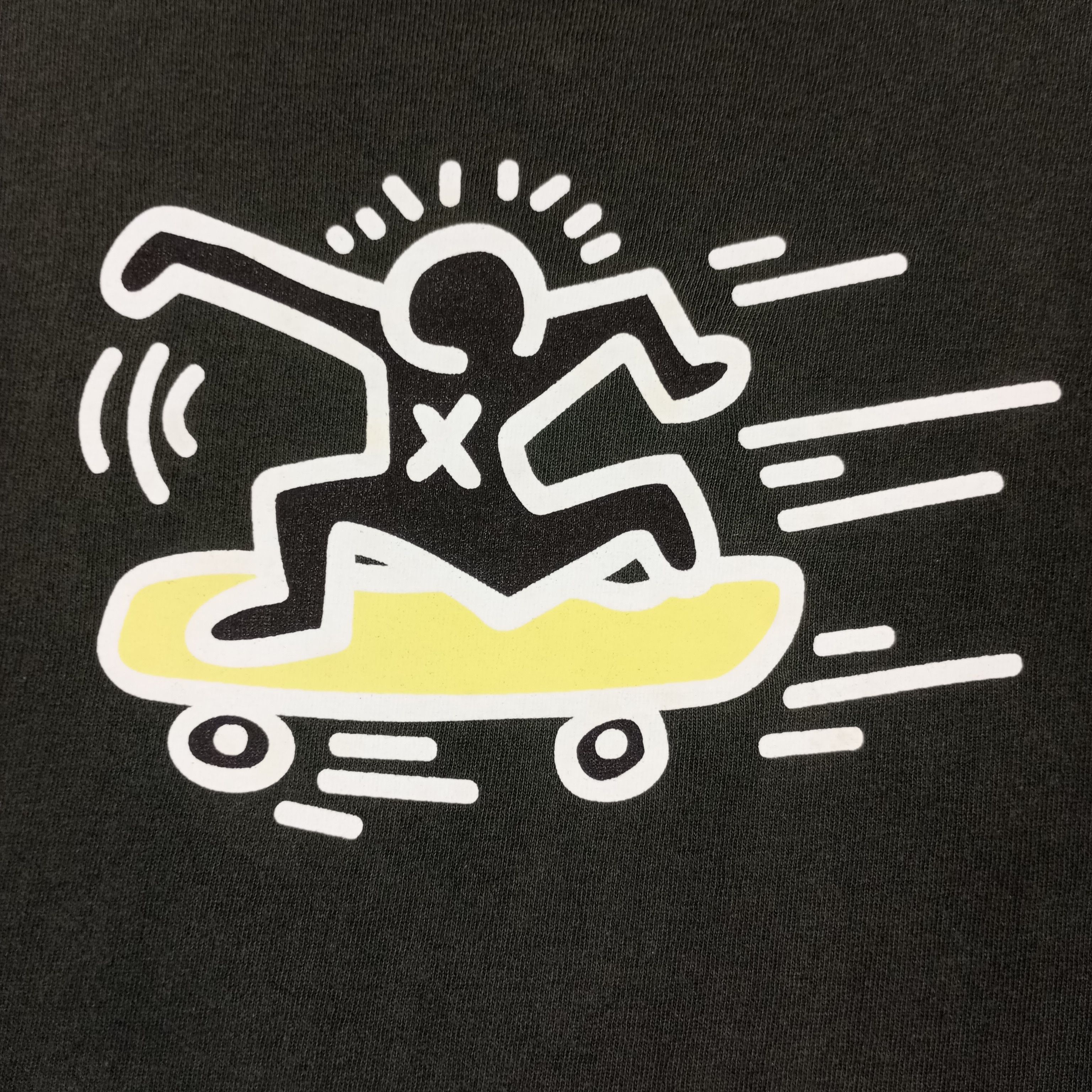 Keith Haring × Vintage Keith Haring Skater Style Faded Distressed Tshirt Size US L / EU 52-54 / 3 - 2 Thumbnail