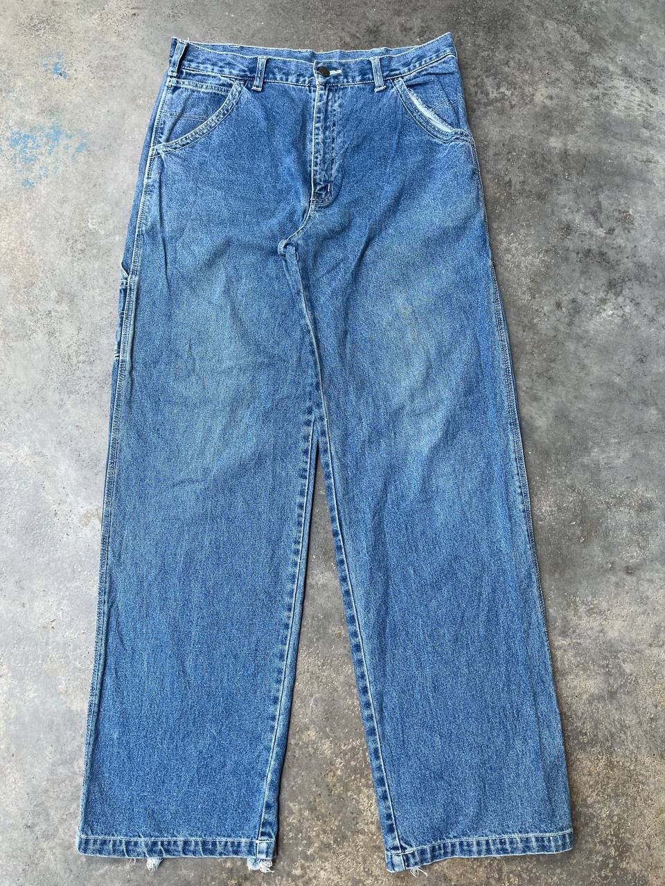 Blue Blue Japan VINTAGE CARPENTER BAGGY JEANS Size US 35 - 4 Thumbnail