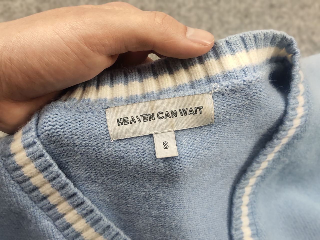 Japanese Brand Heaven Can Wait Design Skull Logo V Chek Oversized sweater Size US S / EU 44-46 / 1 - 12 Thumbnail