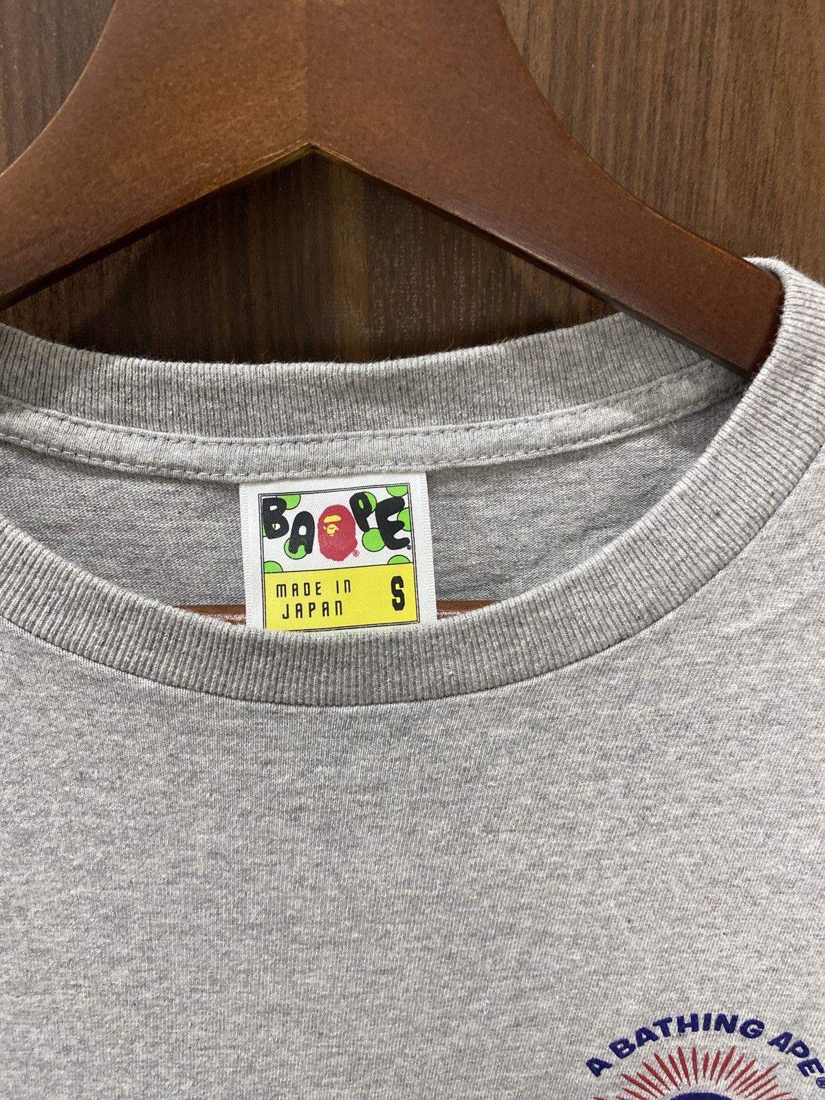 Bape A Bathing Ape BAPE "Ape Shall Never Kill" Tee - Grey Size US S / EU 44-46 / 1 - 5 Thumbnail