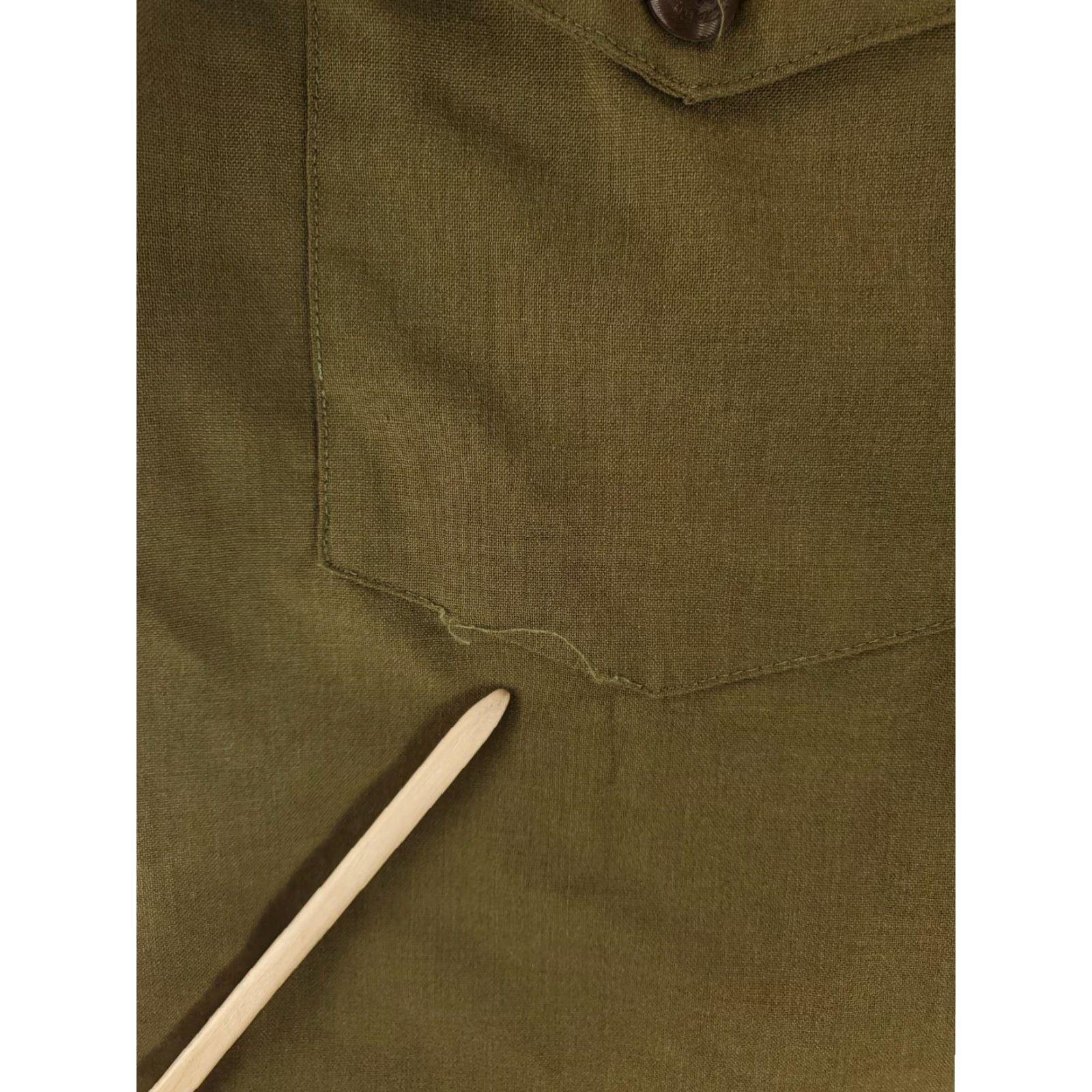 Vintage VINTAGE Boy Scouts BSA VTG 60s Wool Loop Collar Short Sleeve Button Up Shirt Mens XL Green 46s Patch Detailing Size US XL / EU 56 / 4 - 2 Thumbnail