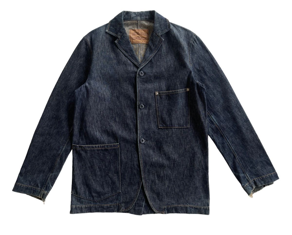 Japanese Brand Vintage Japanese Workers Denim Jacket Size US S / EU 44-46 / 1 - 2 Thumbnail