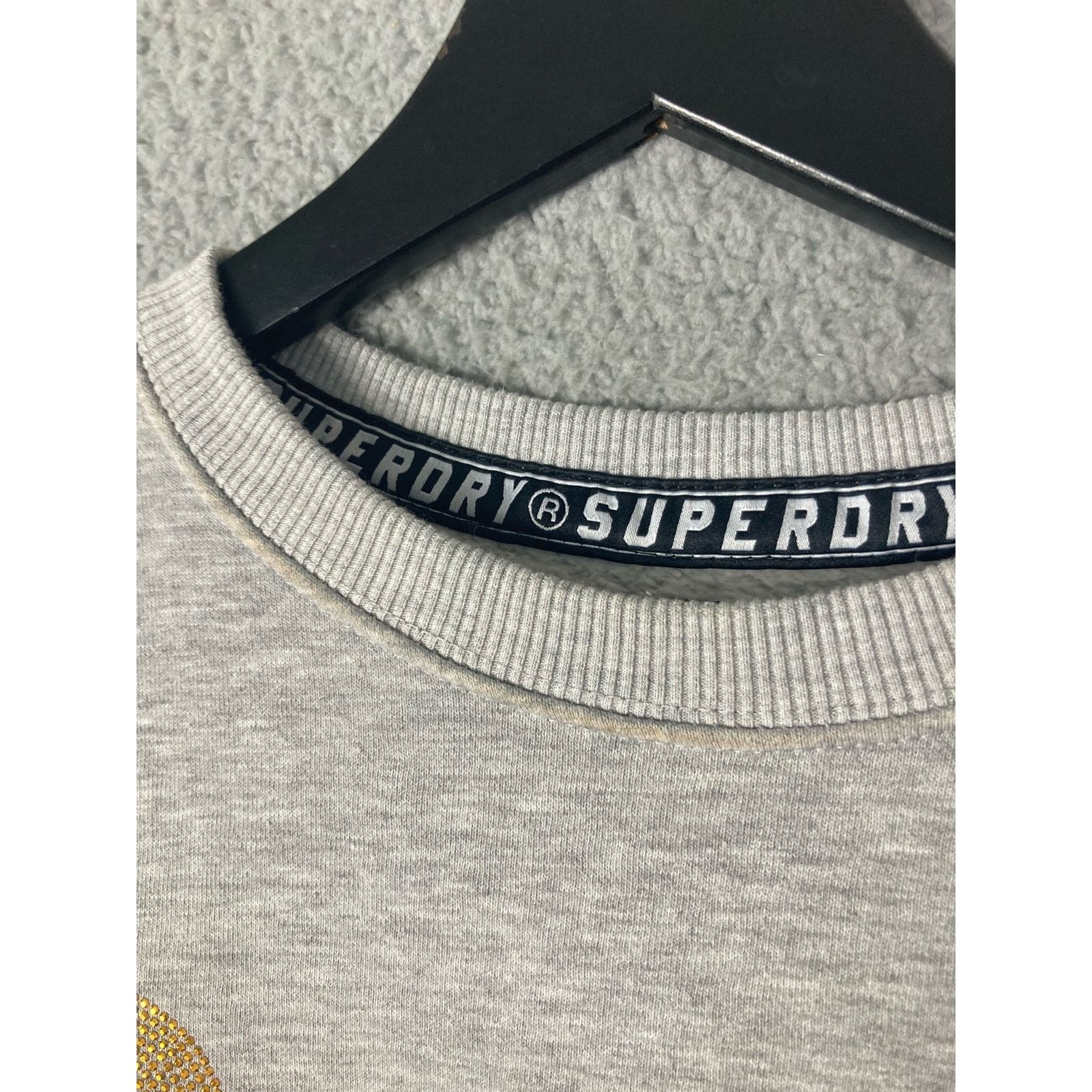 Superdry Superdry Women's S Gray Sparkle Crewneck Sweatshirt Size S / US 4 / IT 40 - 5 Thumbnail