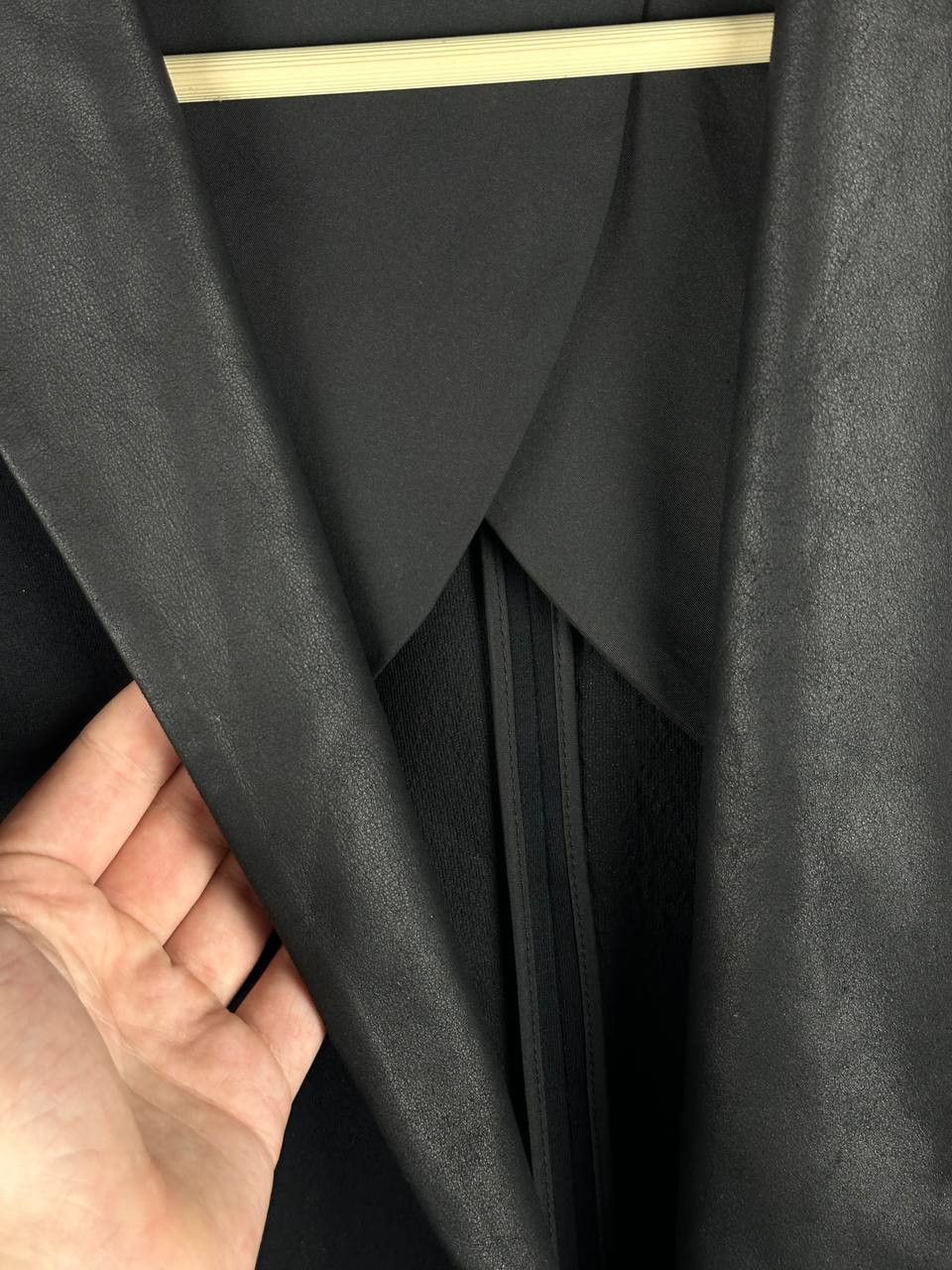 Theory Theory Leather Collar Woman's Luxury Blazer Made In USA Size M / US 6-8 / IT 42-44 - 5 Thumbnail