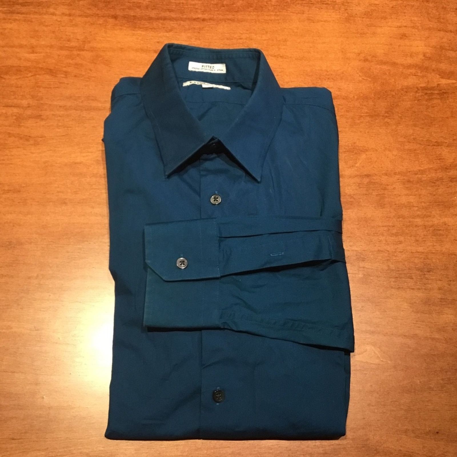 Express Express Fitted Stretch Cotton Shirt Size US XL / EU 56 / 4 - 1 Thumbnail