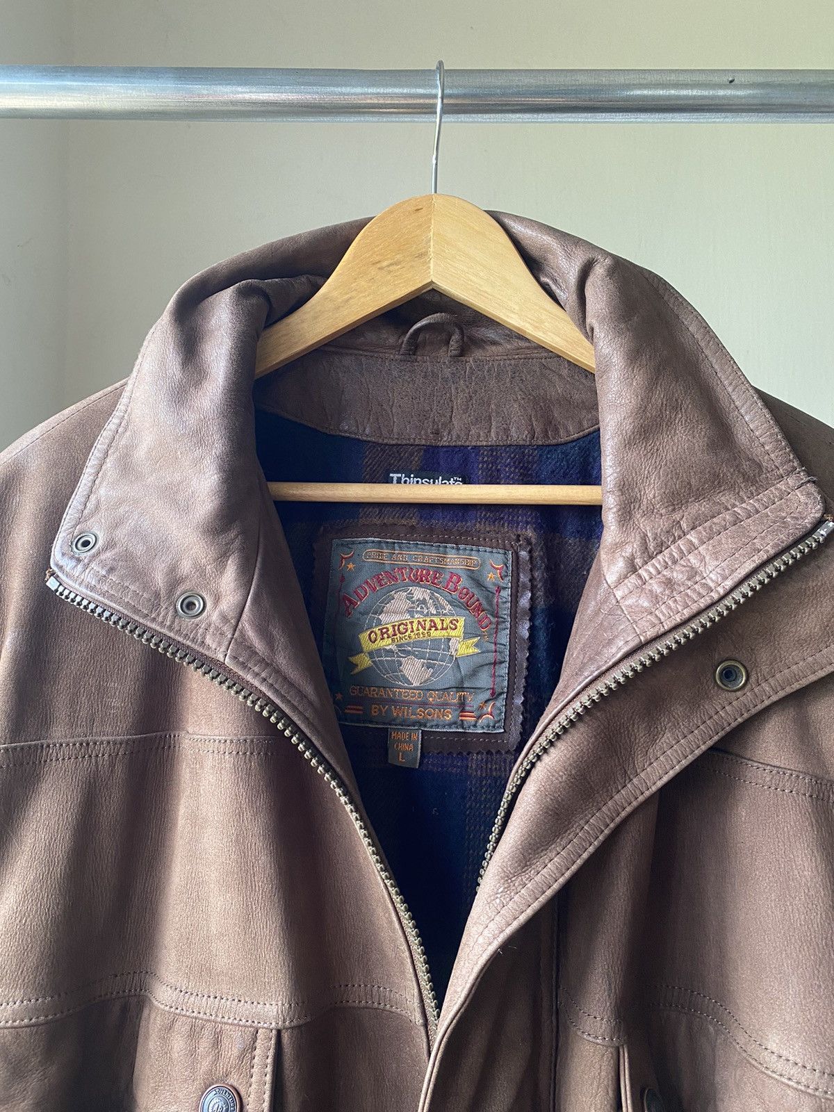 Vintage VINTAGE WILSONS LEATHER PARKA JACKET WINTER PUNK GRUNGE LGB Size US L / EU 52-54 / 3 - 7 Thumbnail