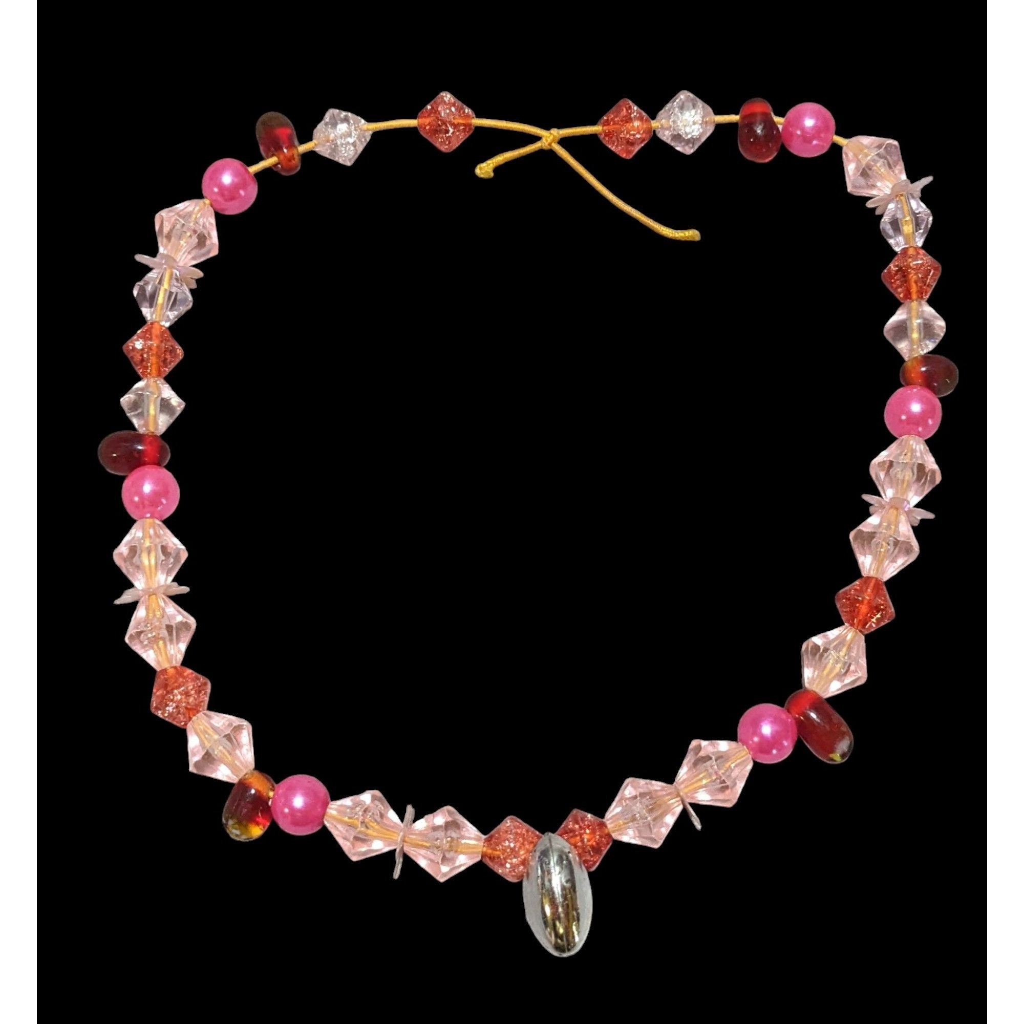 Other Handmade Beaded Coquette Necklace Size ONE SIZE - 1 Thumbnail
