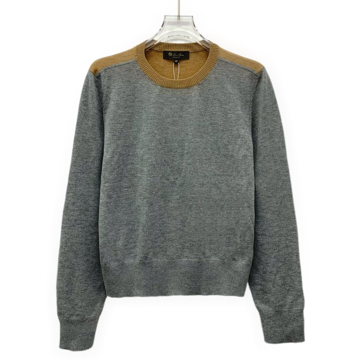 Loro Piana Loro Piana Gray Cashmere Crew Neck Long Sleeve Sweatshirt Size M / US 6-8 / IT 42-44 - 1 Thumbnail