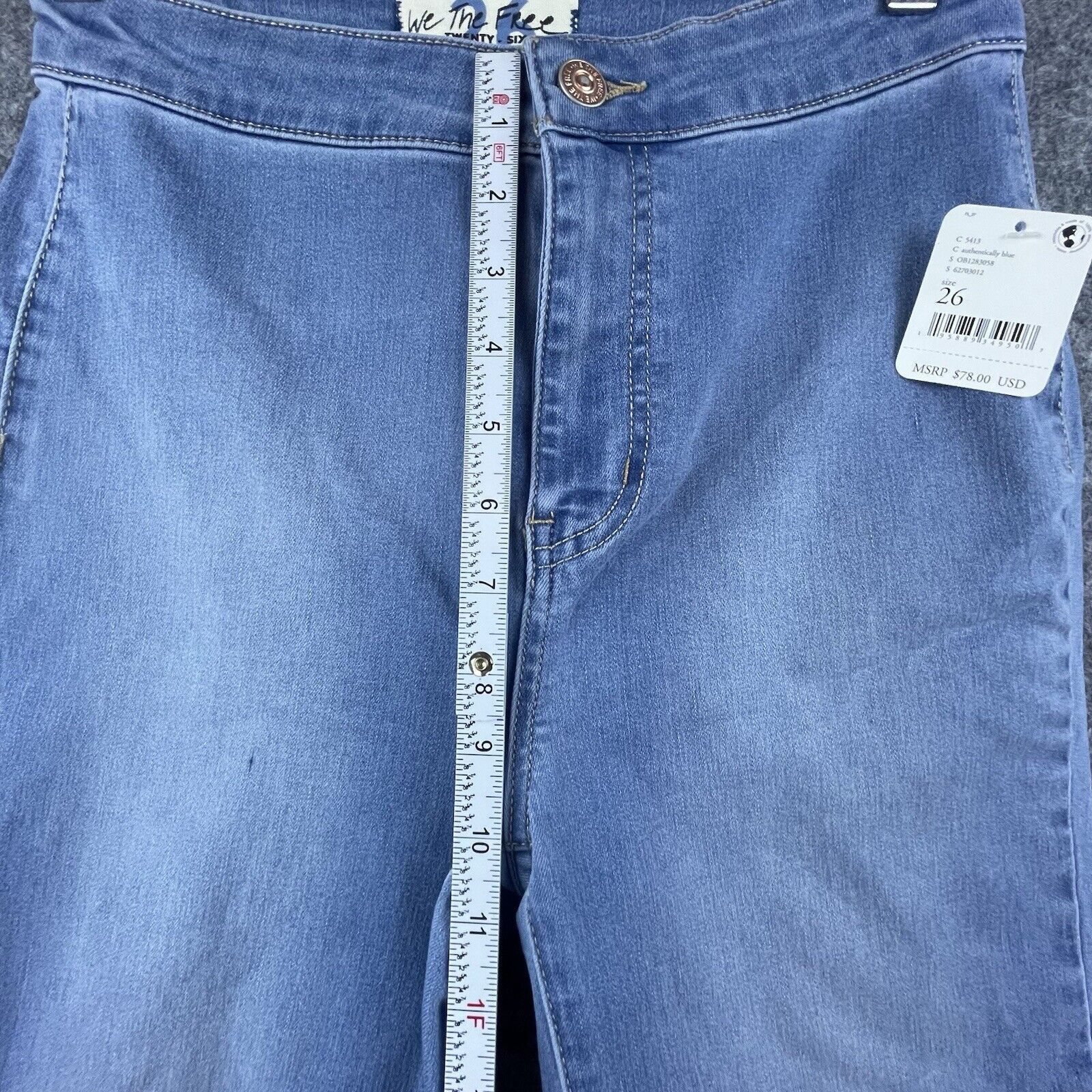 Free People We The Free People Jeans 26 Big Flare Raw Fray Bell Bottom Size 26" / US 2 / IT 38 - 6 Thumbnail