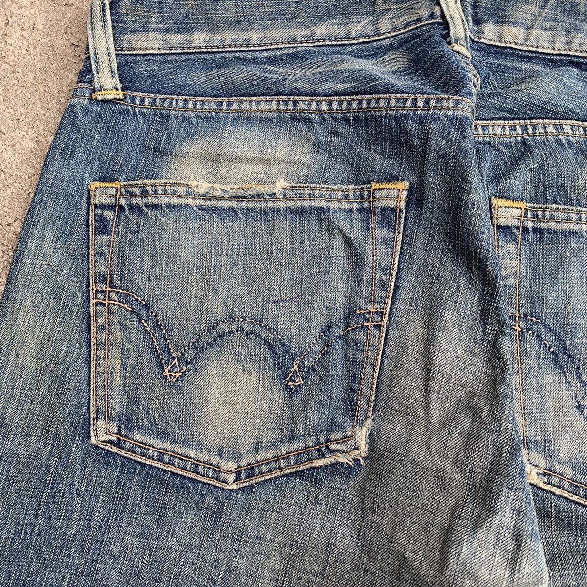 Edwin Vintage Two Tone Faded Edwin 503 Denime Jeans W35 Size US 35 - 10 Thumbnail