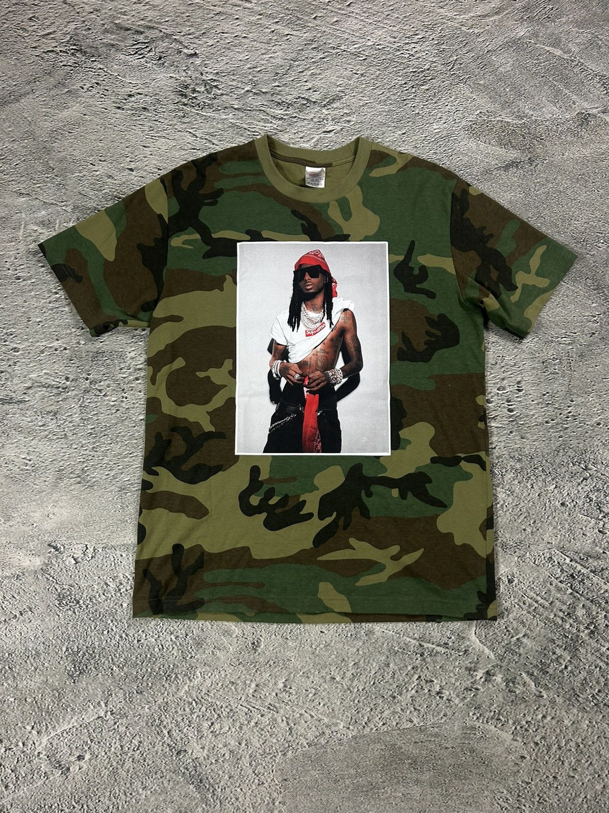 Supreme Playboi Carti Supreme photo tee camo Size US M / EU 48-50 / 2 - 1 Thumbnail