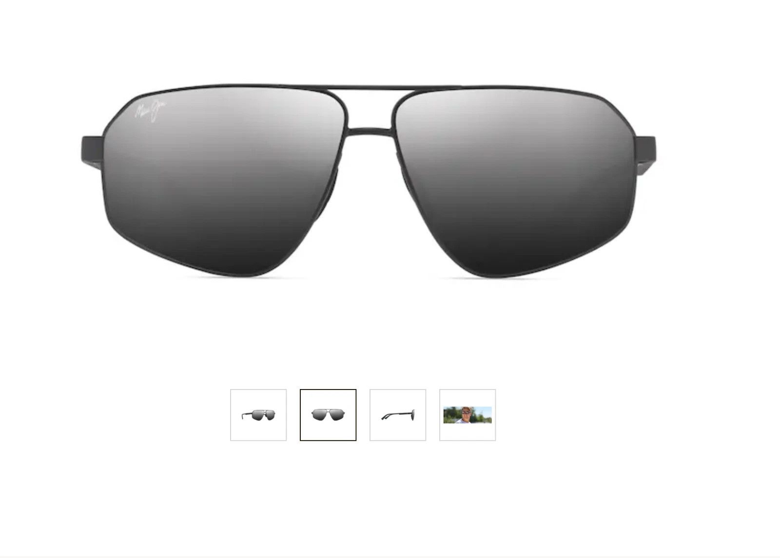 Maui Jim MAUI JIM KEAWĀWA POLAR Aviator Sunglasses Size ONE SIZE - 6 Thumbnail