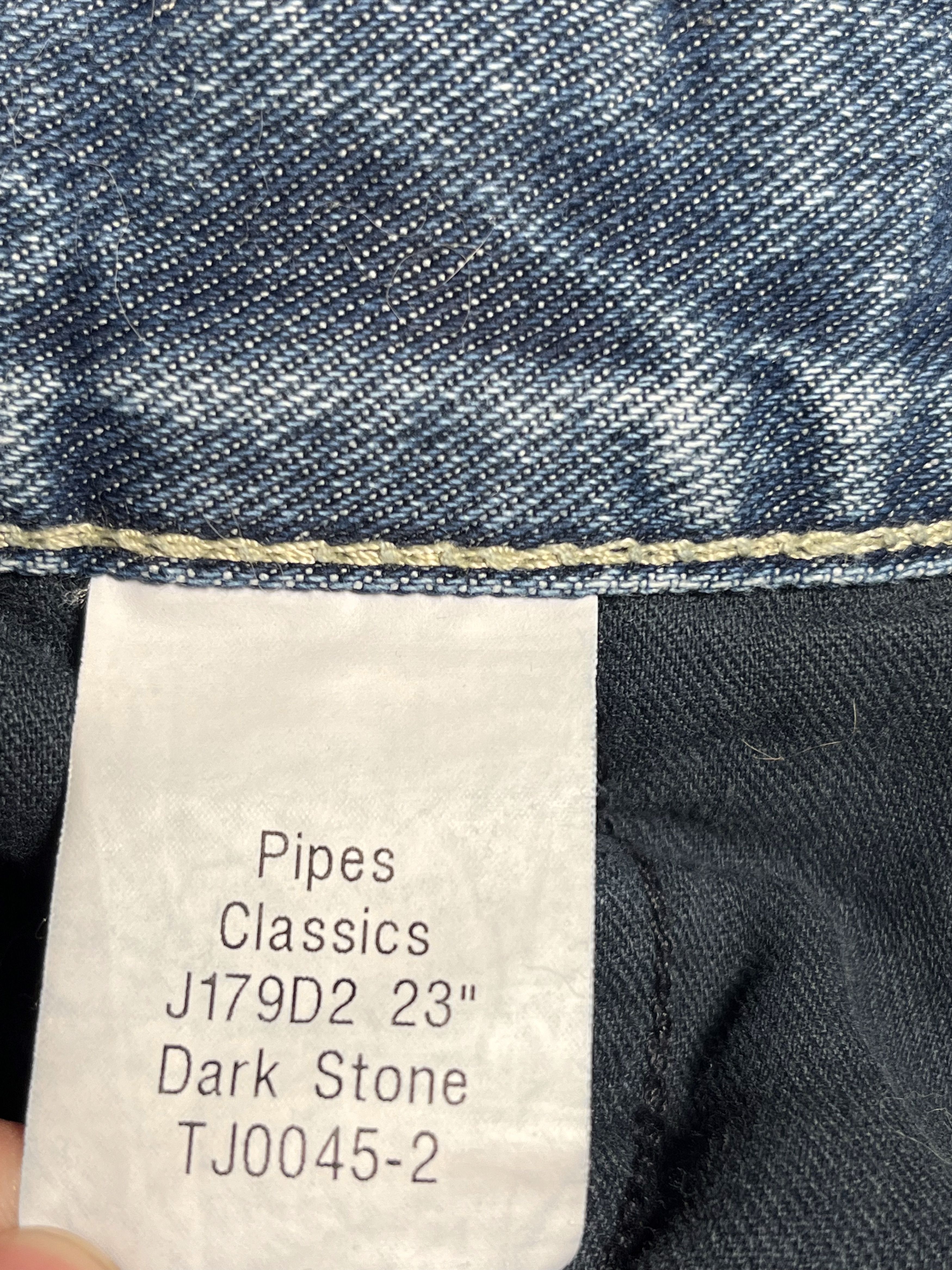 JNCO JNCO Pipes Classic 23" Dark Stone denim Size US 34 / EU 50 - 6 Thumbnail