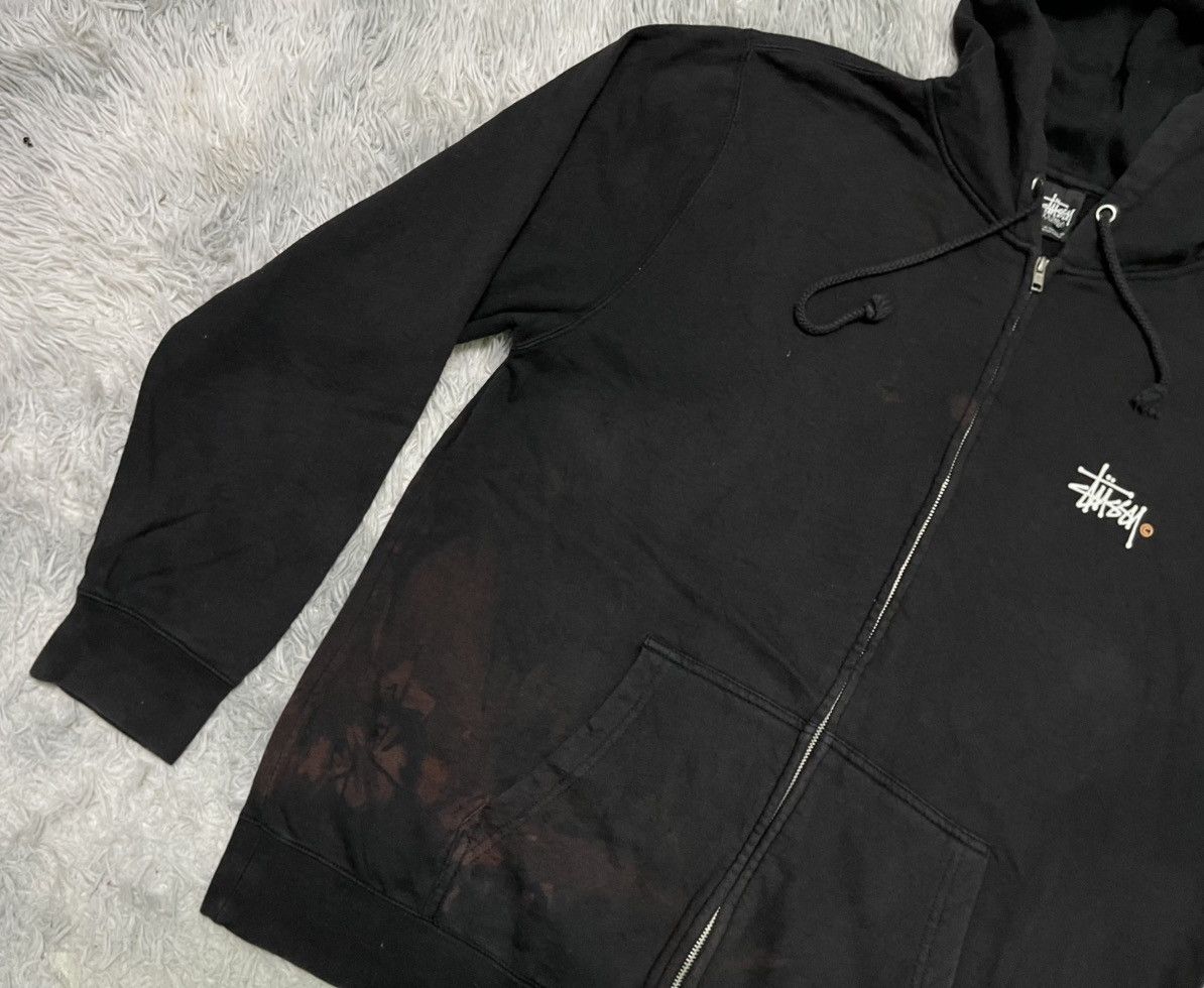 Stussy 2000s STUSSY FADED HOODIE ZIPPER Size US XXL / EU 58 / 5 - 6 Thumbnail