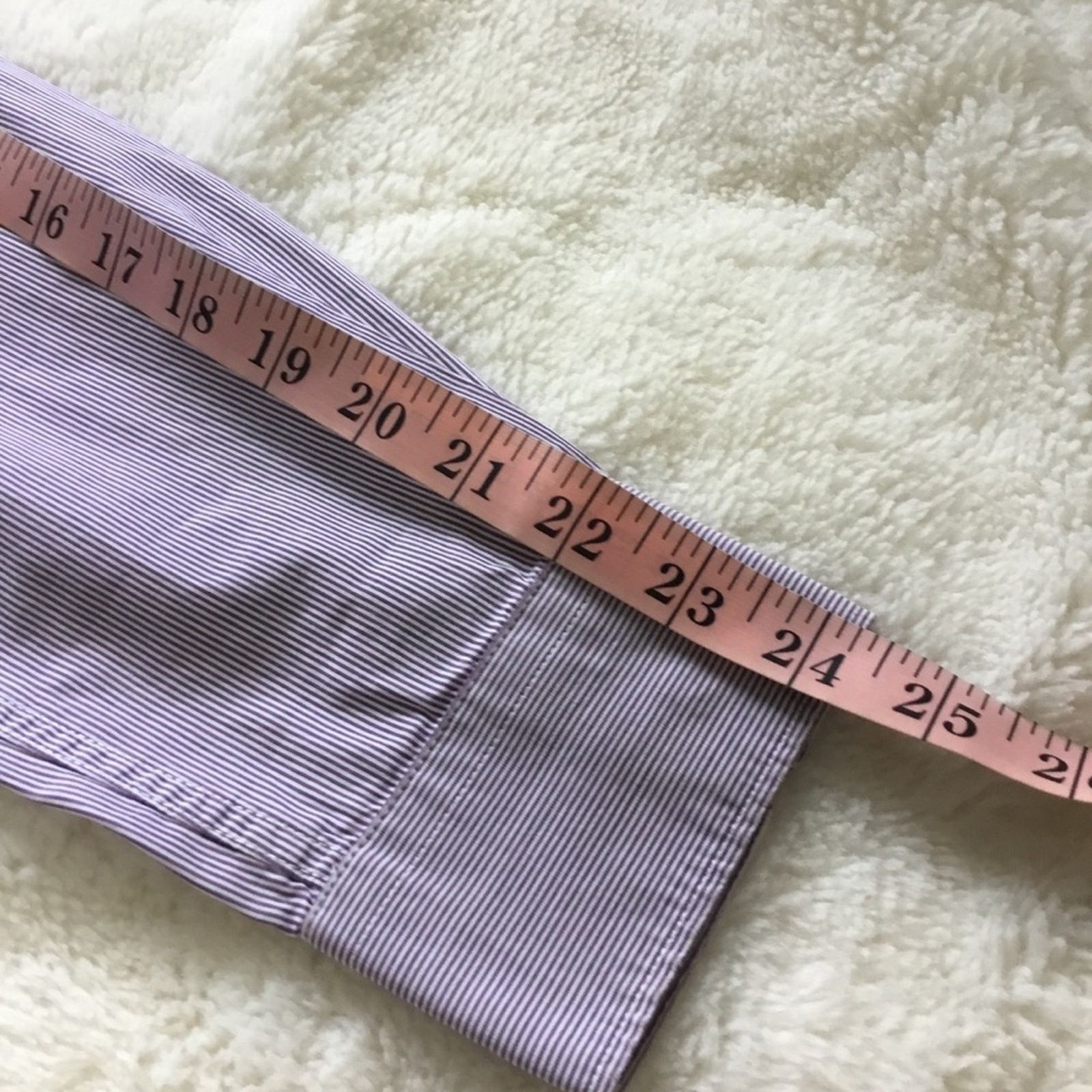 Celio Celio Men's Purple Blend Striped Button Down Dress Shirt Size US M / EU 48-50 / 2 - 15 Thumbnail