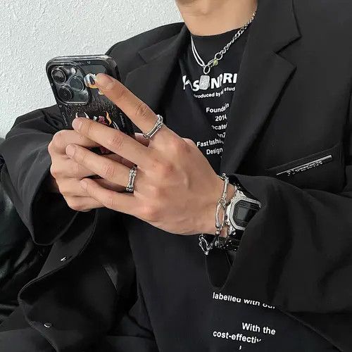 Jewelry × Vintage Retro punk rings Size ONE SIZE - 3 Thumbnail