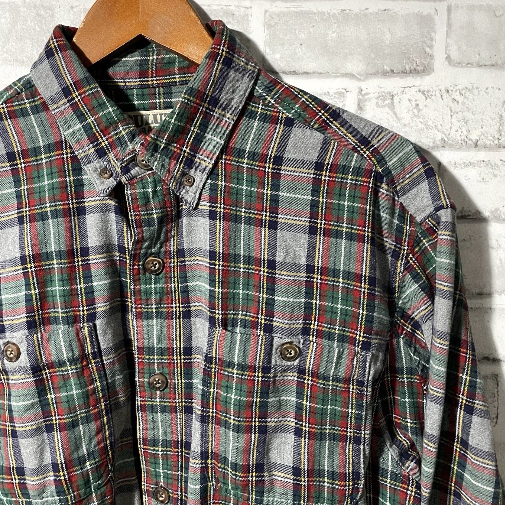 CO Duluth Trading Co Plaid Cotton Flannel 3/4 Sleeve Button-Down Shirt M Multicolor Mens Size US M / EU 48-50 / 2 - 2 Thumbnail