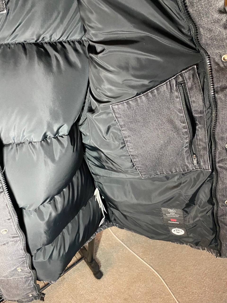 Levi's puffer jacket coat Large down denim Size US M / EU 48-50 / 2 - 3 Thumbnail
