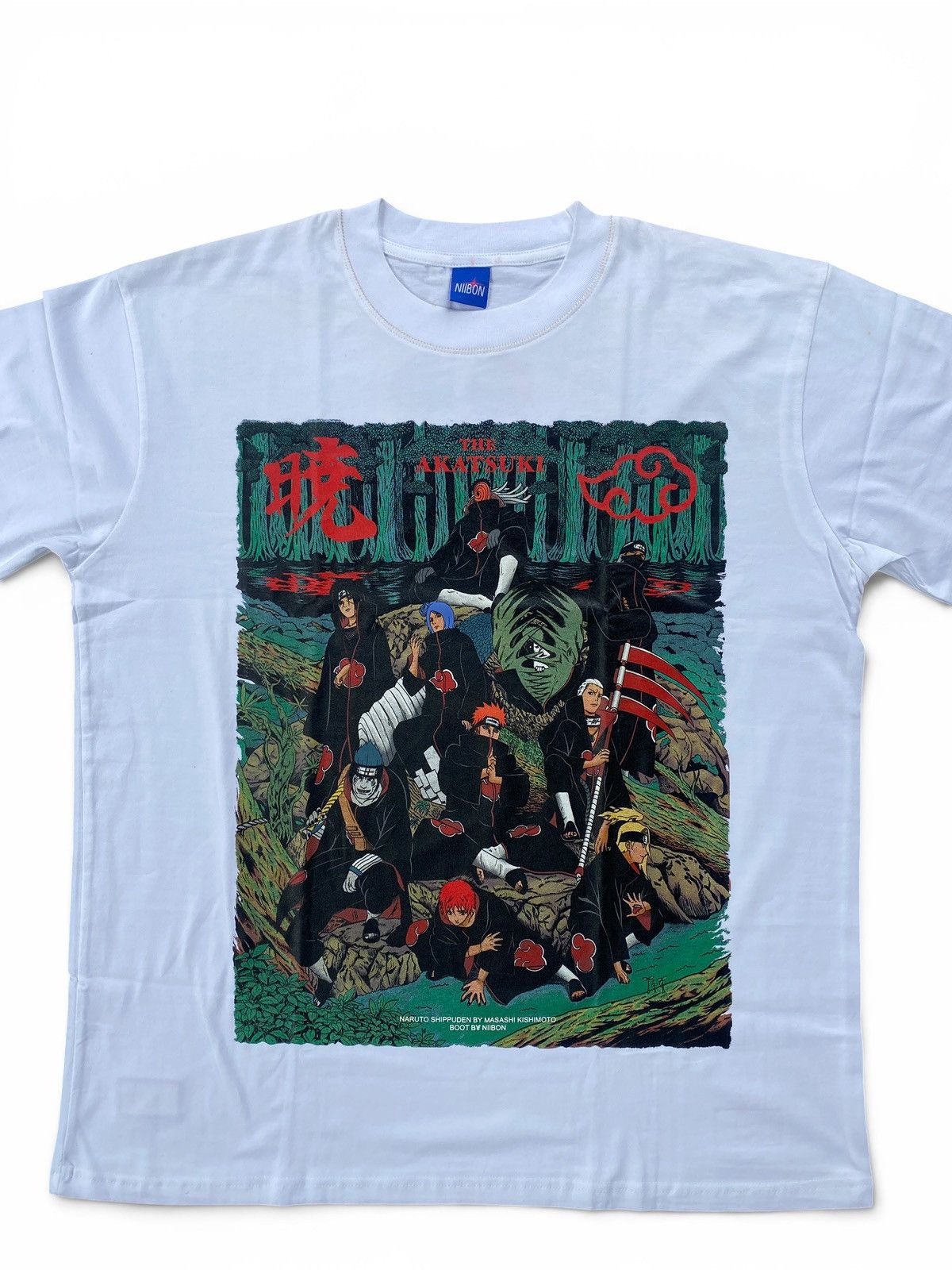 Japanese Brand Rare Naruto Akatsuki Anime Shirt Double Sided Graphic Tee Size US XL / EU 56 / 4 - 3 Thumbnail