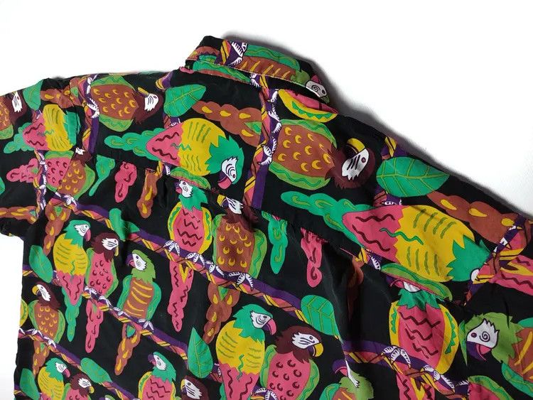 Other Vintage Paradise Found Hawaiian Parrots Oversized Shirt Size US XL / EU 56 / 4 - 9 Thumbnail