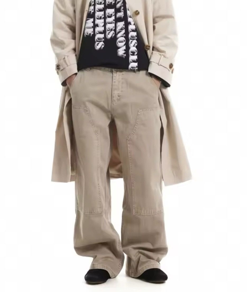 Vintage Double Knee Workwear Casual Trouser