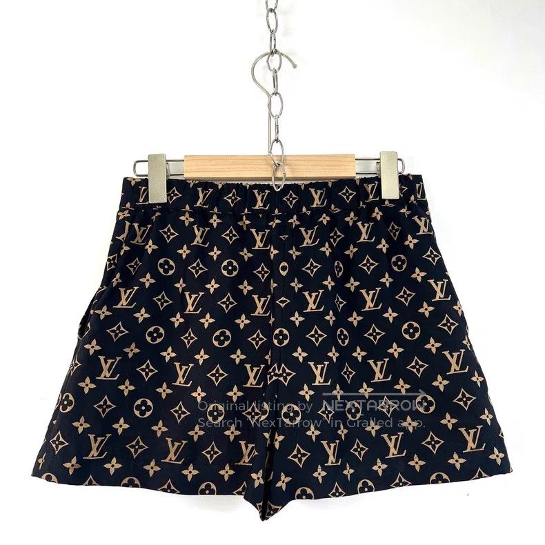Louis Vuitton Louis Vuitton Black classic print LOGO full print twill si Size US 36 / EU 52 - 2 Thumbnail