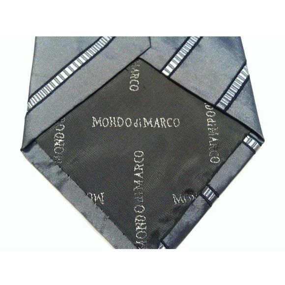 Other MONDO DI MARCO MEN'S NEW GRAY 100%SILK TIE WIDTH: 3 5/8" Size ONE SIZE - 6 Thumbnail