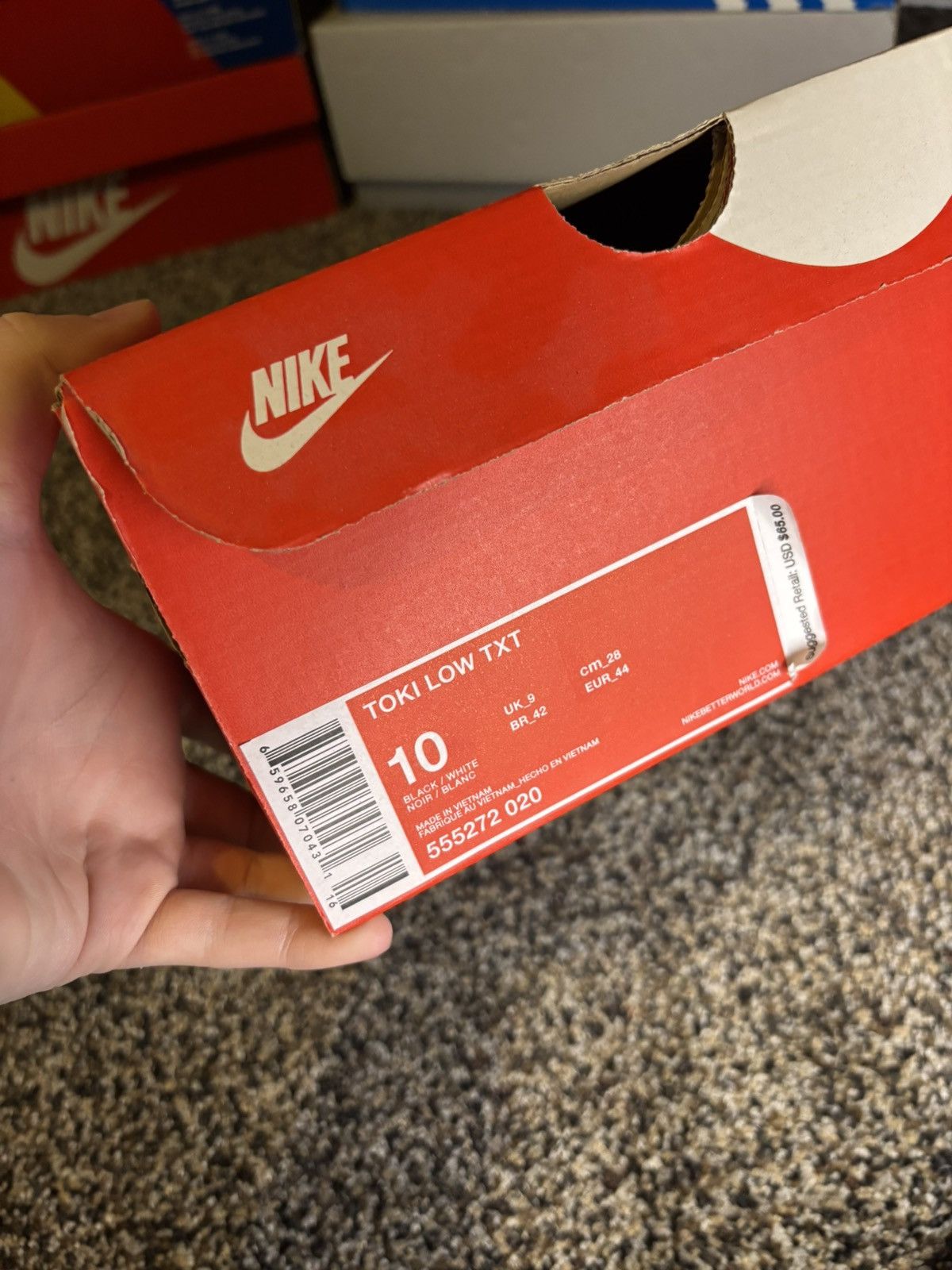 Nike Nike Toki Low Txt ‘black’ Size US 10 / EU 43 - 10 Thumbnail