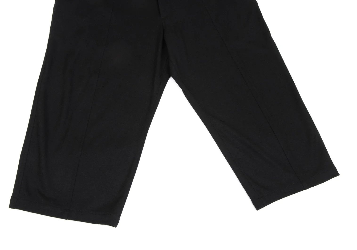 Yohji Yamamoto Yohji Yamamoto Wool Wide Cropped Pants Black Size US 34 / EU 50 - 7 Thumbnail